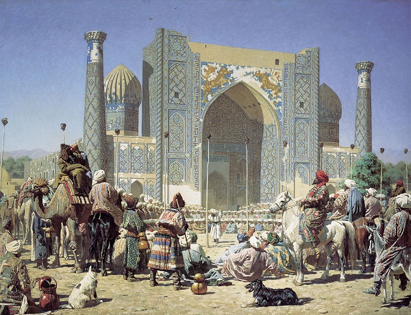 Central Asia Rally Old Samarkand painting Vasily Vereschagin