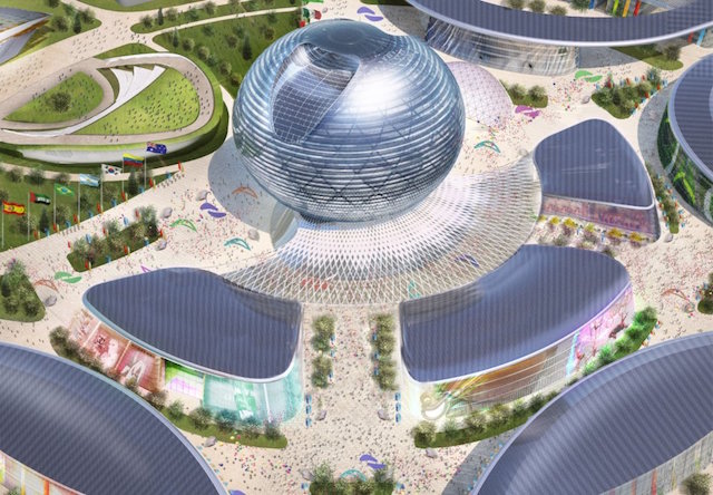 The Kazakhstan Pavilion. Photo Credit: Skyscrapercity