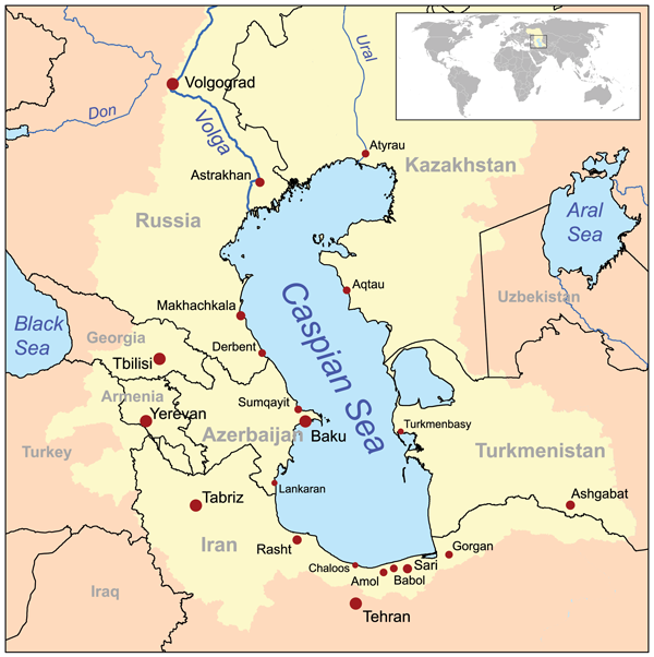 caspian sea lake